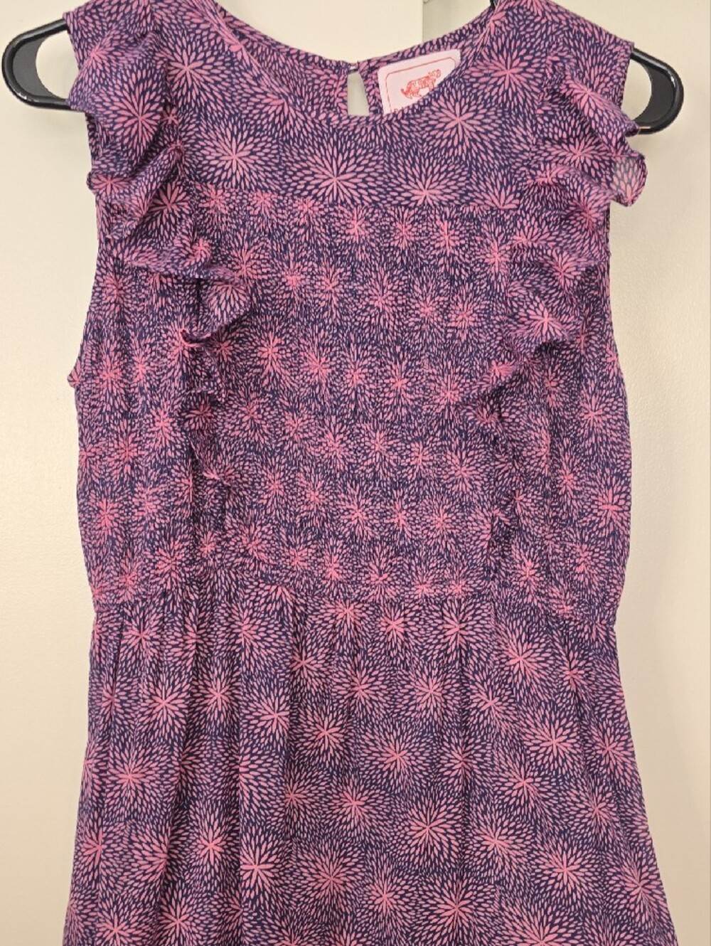 Banjanan Plum & Pink Printed Ruffle Iris Dress Petal - Picture 5 of 11